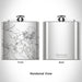 Rendered View of Groveland California Map Engraving on 6oz Stainless Steel Flask