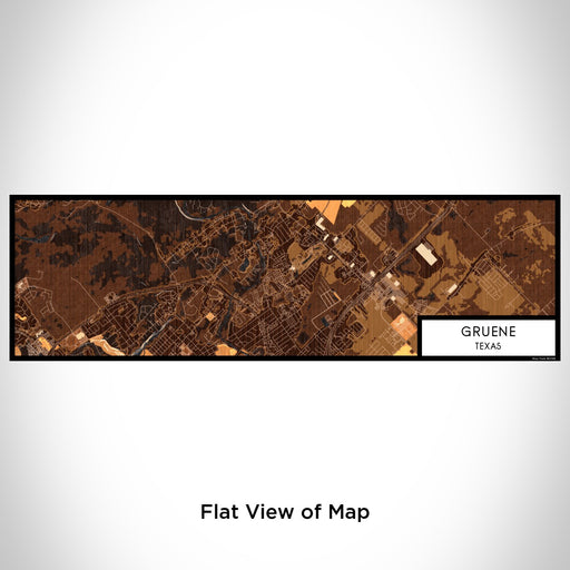 Flat View of Map Custom Gruene Texas Map Enamel Mug in Ember