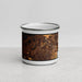 Front View Custom Gruene Texas Map Enamel Mug in Ember
