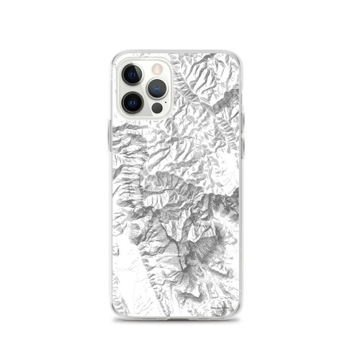 Custom Guadalupe Mountains National Park Map iPhone 12 Pro Phone Case in Classic
