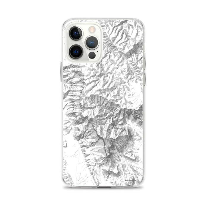 Custom Guadalupe Mountains National Park Map iPhone 12 Pro Max Phone Case in Classic