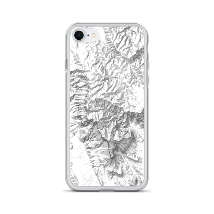 Custom Guadalupe Mountains National Park Map Phone Case in Classic
