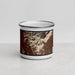 Front View Custom Guadalupe Mountains National Park Map Enamel Mug in Ember