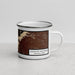 Right View Custom Guadalupe Mountains National Park Map Enamel Mug in Ember