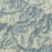 Guadalupe Mountains National Park Map Print in Woodblock Style Zoomed In Close Up Showing Details