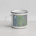 Left View Custom Guadalupe Peak Texas Map Enamel Mug in Afternoon