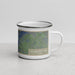 Right View Custom Guadalupe Peak Texas Map Enamel Mug in Afternoon