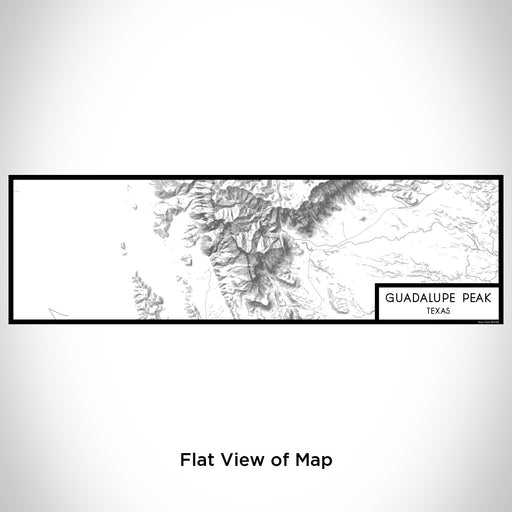 Flat View of Map Custom Guadalupe Peak Texas Map Enamel Mug in Classic