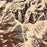 Guadalupe Peak Texas Map Print in Ember Style Zoomed In Close Up Showing Details