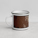 Left View Custom Guadalupe Peak Texas Map Enamel Mug in Ember