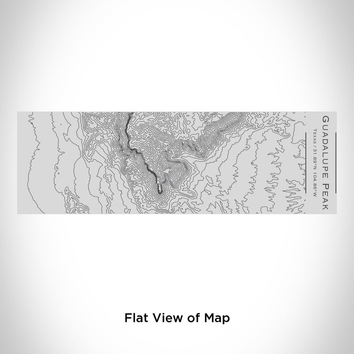 Rendered View of Guadalupe Peak Texas Map Engraving on 10oz Stainless Steel Insulated Cup with Sipping Lid
