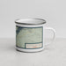 Right View Custom Guadalupe Peak Texas Map Enamel Mug in Woodblock