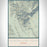 Guadalupe Peak Texas Map Print Portrait Orientation in Woodblock Style With Shaded Background