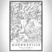 Guerneville California Map Print Portrait Orientation in Classic Style With Shaded Background