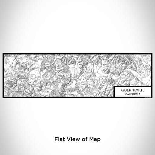 Flat View of Map Custom Guerneville California Map Enamel Mug in Classic