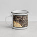 Left View Custom Guerneville California Map Enamel Mug in Ember