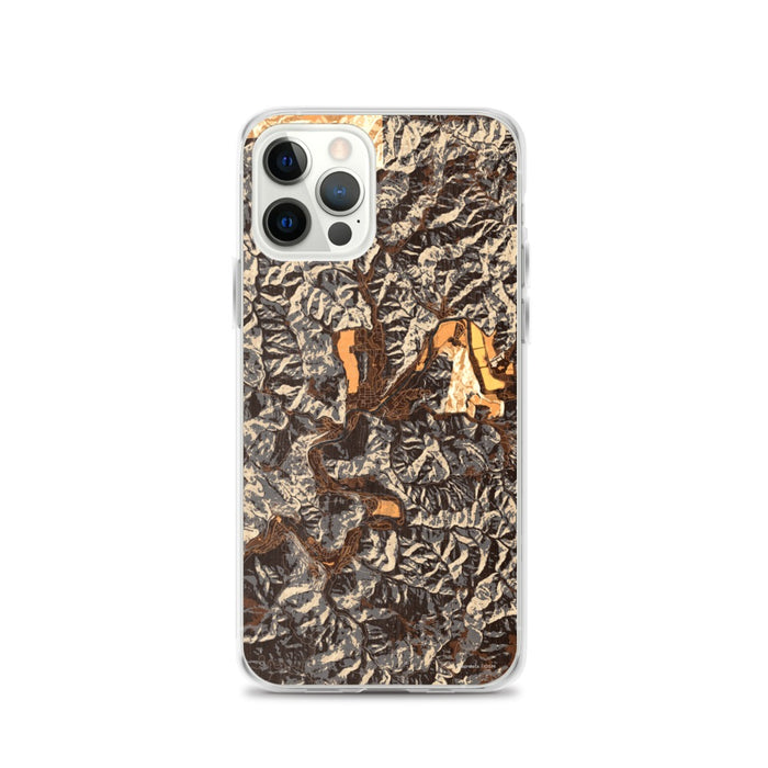 Custom Guerneville California Map iPhone 12 Pro Phone Case in Ember