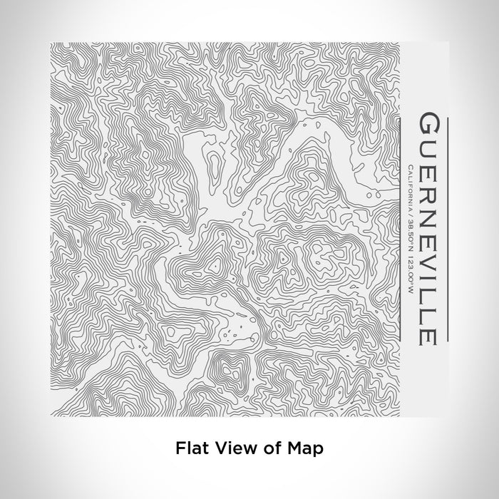 Rendered View of Guerneville California Map Engraving on 17oz Stainless Steel Insulated Tumbler in White