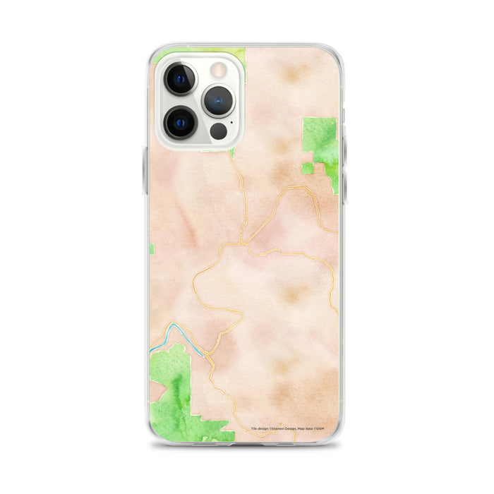 Custom Guerneville California Map iPhone 12 Pro Max Phone Case in Watercolor