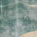 Gulfport Mississippi Map Print in Afternoon Style Zoomed In Close Up Showing Details