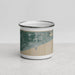 Front View Custom Gulfport Mississippi Map Enamel Mug in Afternoon