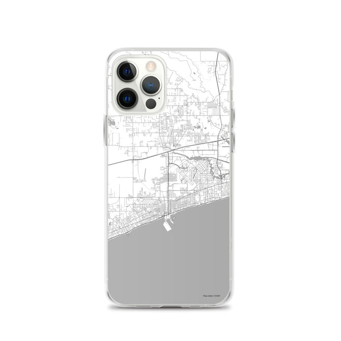 Custom Gulfport Mississippi Map iPhone 12 Pro Phone Case in Classic
