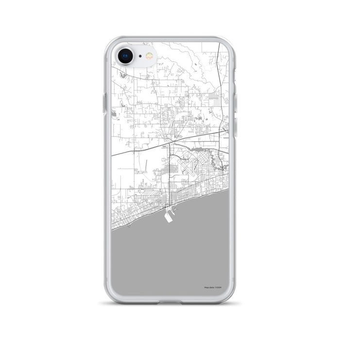 Custom Gulfport Mississippi Map iPhone SE Phone Case in Classic
