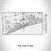 Rendered View of Gulfport Mississippi Map Engraving on 17oz Stainless Steel Insulated Cola Bottle in White