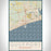 Gulfport Mississippi Map Print Portrait Orientation in Woodblock Style With Shaded Background