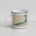 Left View Custom Gulf Shores Alabama Map Enamel Mug in Afternoon