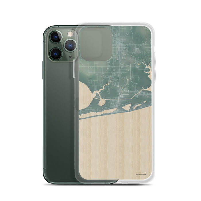 Custom Gulf Shores Alabama Map Phone Case in Afternoon