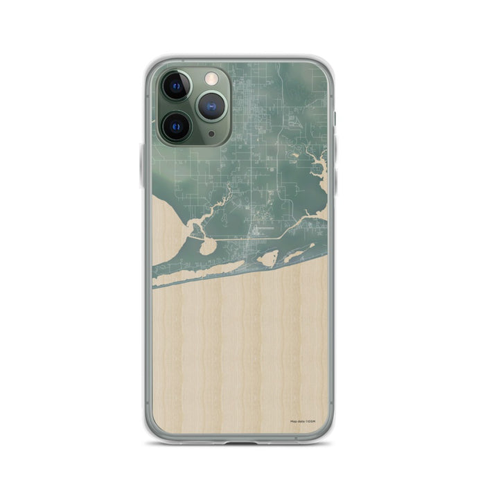 Custom iPhone 11 Pro Gulf Shores Alabama Map Phone Case in Afternoon