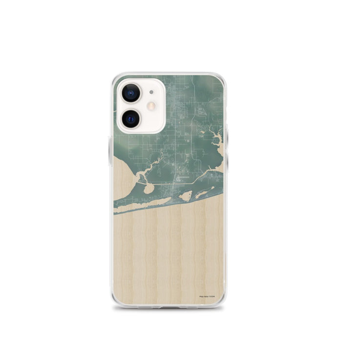 Custom iPhone 12 mini Gulf Shores Alabama Map Phone Case in Afternoon