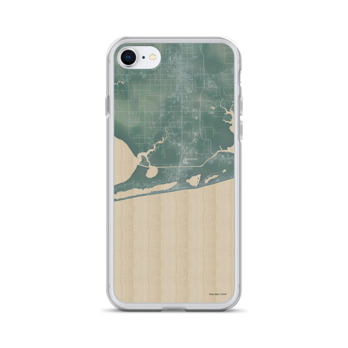 Custom iPhone SE Gulf Shores Alabama Map Phone Case in Afternoon
