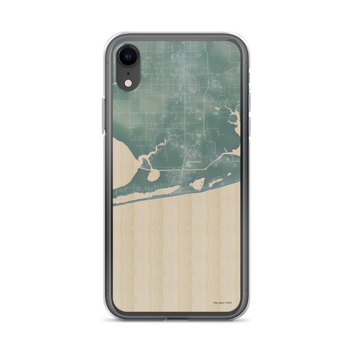 Custom iPhone XR Gulf Shores Alabama Map Phone Case in Afternoon