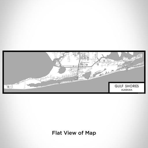 Flat View of Map Custom Gulf Shores Alabama Map Enamel Mug in Classic