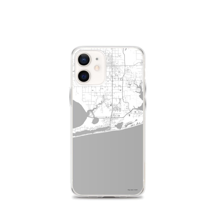 Custom iPhone 12 mini Gulf Shores Alabama Map Phone Case in Classic