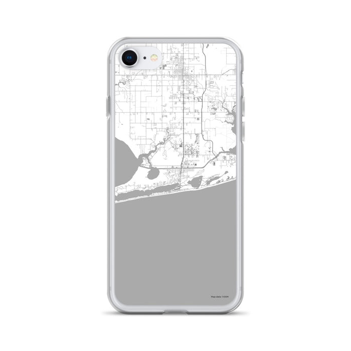 Custom iPhone SE Gulf Shores Alabama Map Phone Case in Classic