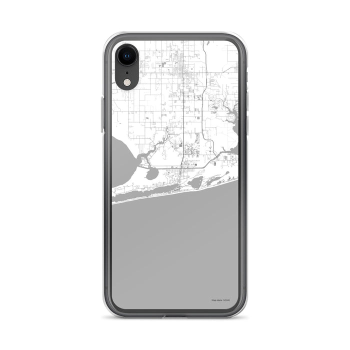 Custom iPhone XR Gulf Shores Alabama Map Phone Case in Classic