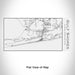 Rendered View of Gulf Shores Alabama Map Engraving on 17oz Stainless Steel Insulated Cola Bottle in White