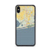 Custom iPhone XS Max Gulf Shores Alabama Map Phone Case in Woodblock