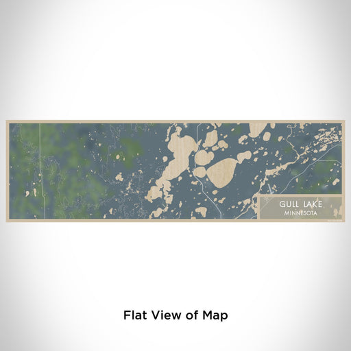 Flat View of Map Custom Gull Lake Minnesota Map Enamel Mug in Afternoon