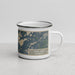 Right View Custom Gull Lake Minnesota Map Enamel Mug in Afternoon