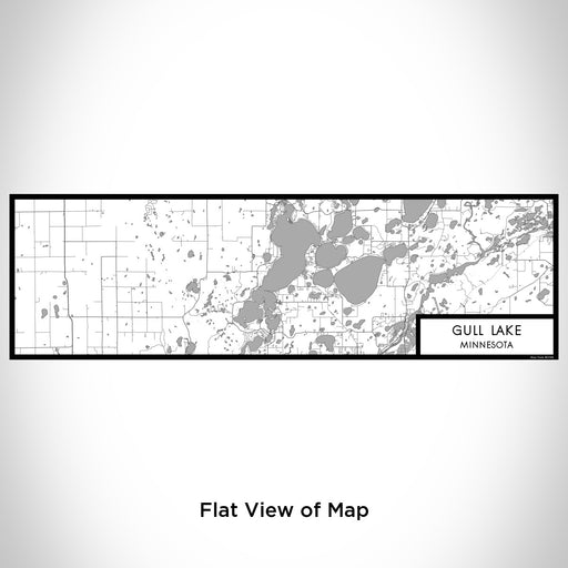 Flat View of Map Custom Gull Lake Minnesota Map Enamel Mug in Classic