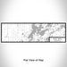 Flat View of Map Custom Gull Lake Minnesota Map Enamel Mug in Classic