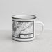 Right View Custom Gull Lake Minnesota Map Enamel Mug in Classic