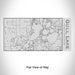 Rendered View of Gull Lake Minnesota Map Engraving on 17oz Stainless Steel Insulated Cola Bottle