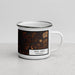 Right View Custom Gull Lake Minnesota Map Enamel Mug in Ember