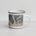 Right View Custom Gustavus Alaska Map Enamel Mug in Afternoon