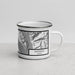 Right View Custom Gustavus Alaska Map Enamel Mug in Classic